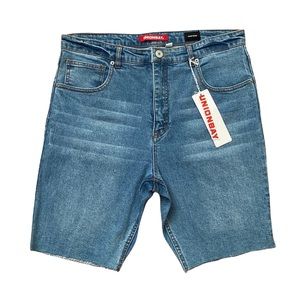 UNIONBAY High-Rise Denim Bermuda Shorts